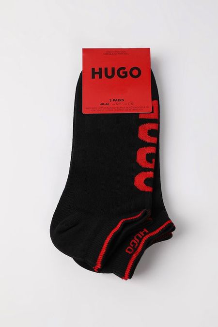 Набор из 3 пар хлопковых коротких носков HUGO