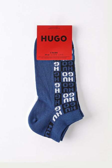 Набор из 2 пар хлопковых коротких носков HUGO
