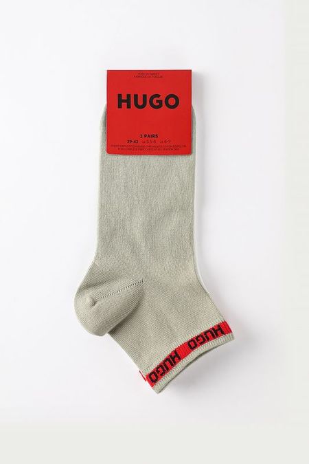 Набор из 2 пар хлопковых укороченных носков HUGO