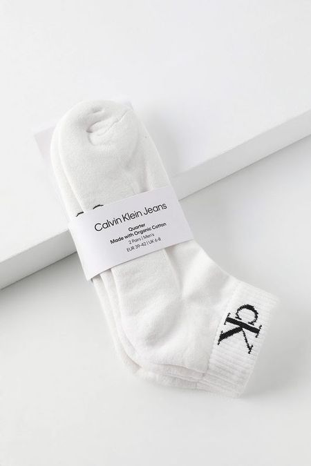 Набор из 2 пар хлопковых укороченных носков Calvin Klein