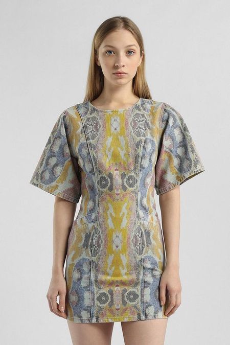 Платье джинсовое приталенное принтом Desigual