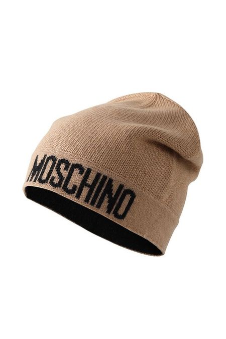 Шапка шерстяная с логотипом Moschino