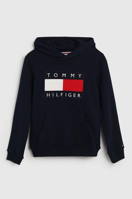 Худи хлопковое с логотипом Tommy Hilfiger