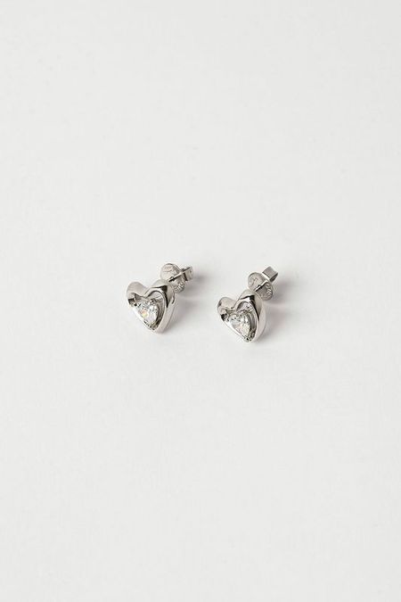 Серьги-пусеты с кристаллами Guess