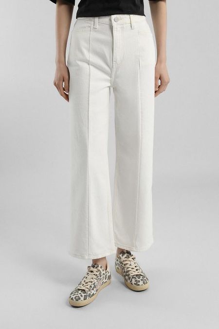 Джинсы свободного кроя укороченные Guess Jeans