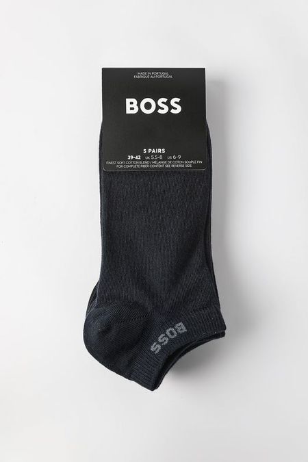 Набор из 5 пар коротких хлопковых носков BOSS