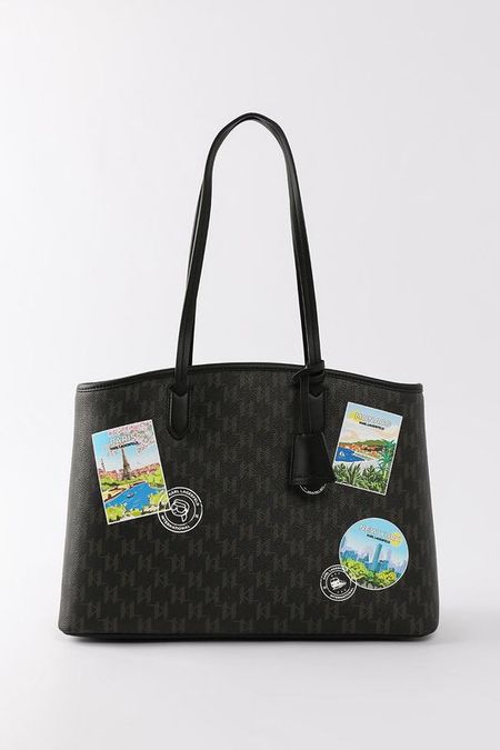 Сумка шоппер с монограммой логотипа Ikon Karl Lagerfeld