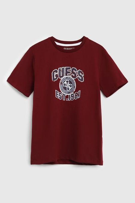 Футболка хлопковая с логотипом Guess
