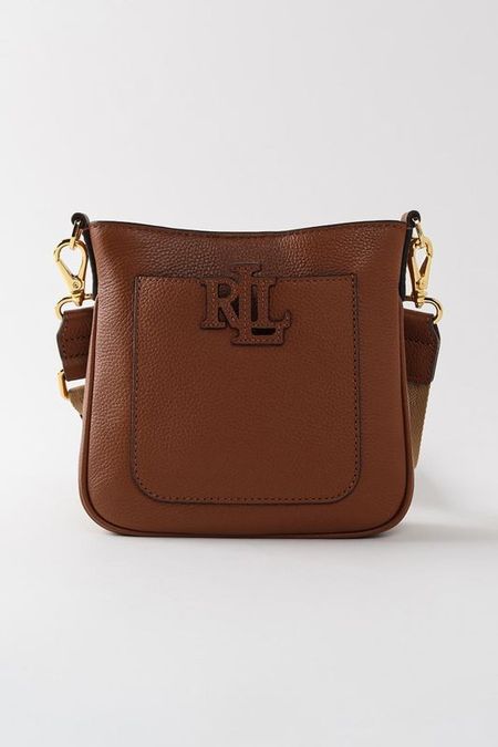 Сумка кросс-боди кожаная Cameryn Lauren Ralph Lauren