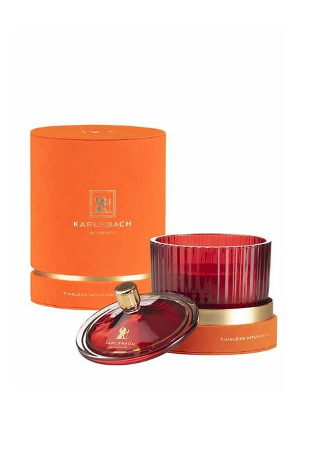 Ароматическая свеча Art Deco Glass Carmine Karlsbach