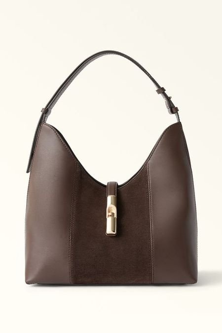 Сумка хобо кожаная Goccia M Furla