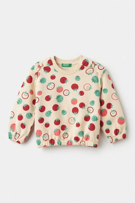 Свитшот хлопковый с принтом Benetton