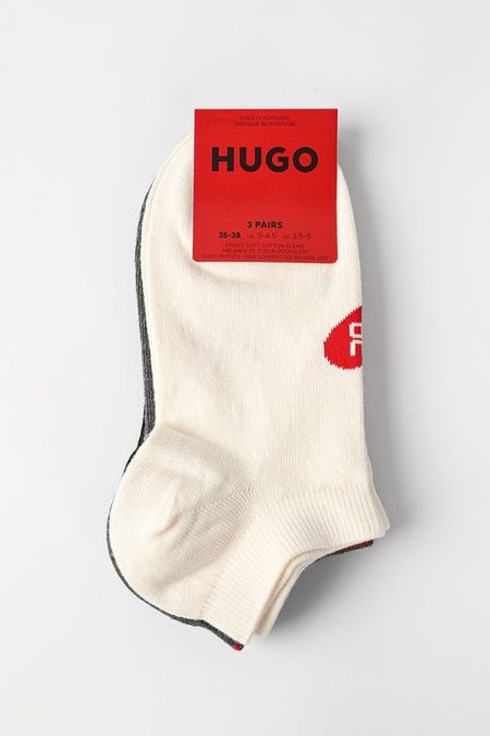Набор из 3 пар коротких хлопковых носков HUGO