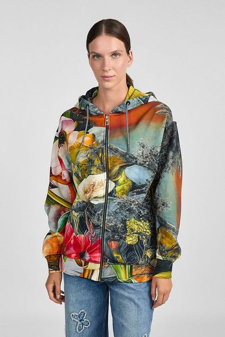 Толстовка на молнии с капюшоном Desigual