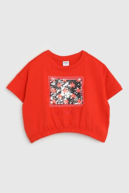 Футболка хлопковая на эластичном поясе Desigual