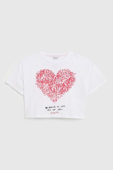 Футболка хлопковая с принтом Desigual
