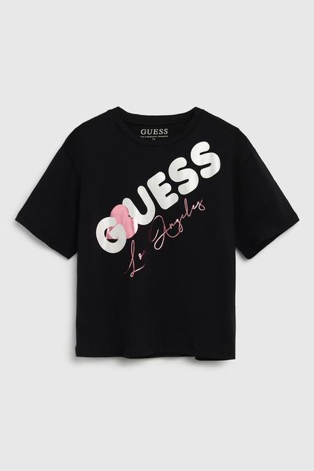 Футболка хлопковая с логотипом Guess