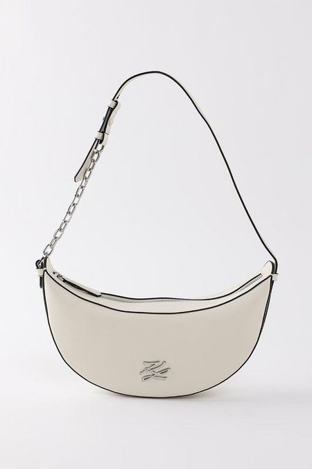 Сумка хобо кожаная Autograph Karl Lagerfeld