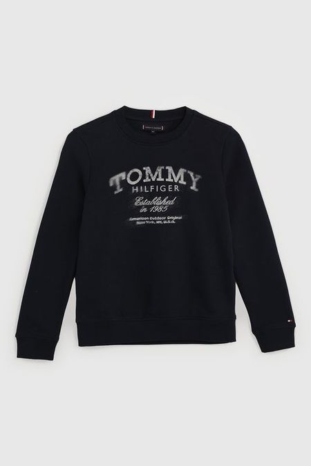 Свитшот хлопковый с логотипом Tommy Hilfiger