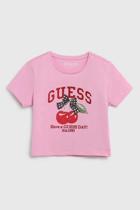 Футболка хлопковая с логотипом Guess