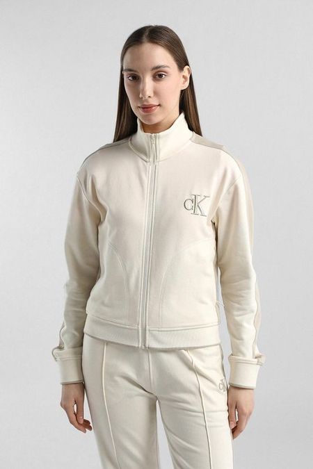 Толстовка хлопковая на молнии Calvin Klein Jeans