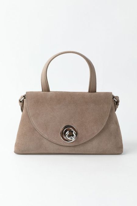 Сумка сэтчел замшевая Nikla Suede Bimaterial Coccinelle