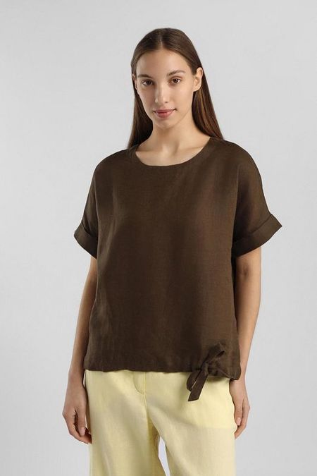 Блуза льняная с поясом на кулиске Gerry Weber
