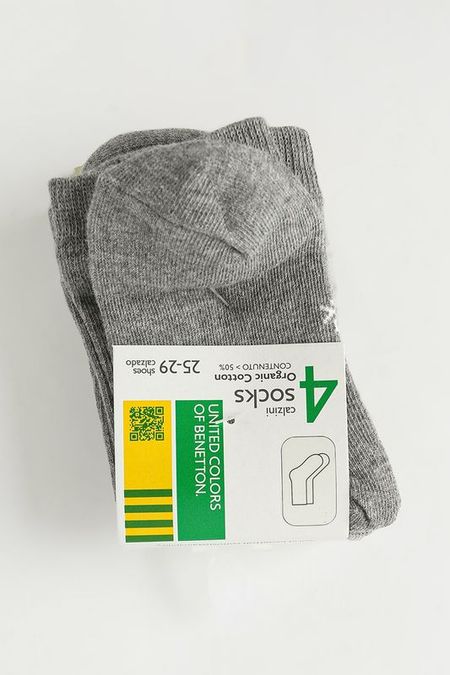 Набор из 4 пар хлопковых носков Benetton Undercolors