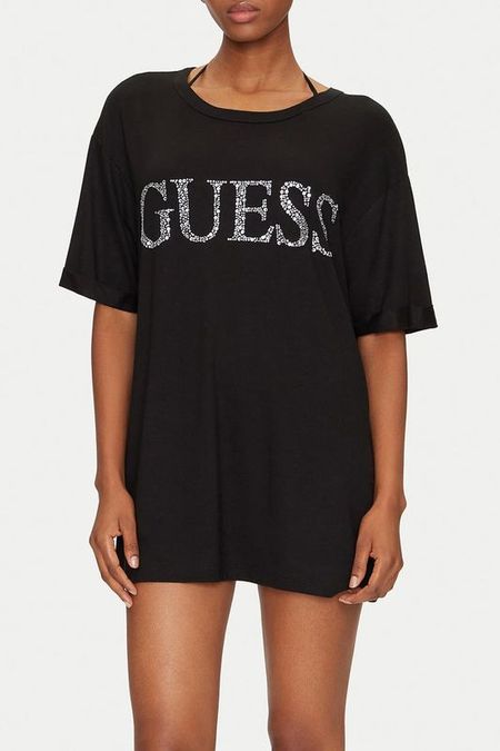 Футболка хлопковая с логотипом Guess