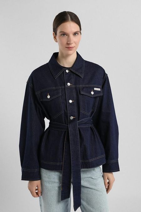 Куртка джинсовая с поясом Calvin Klein Jeans