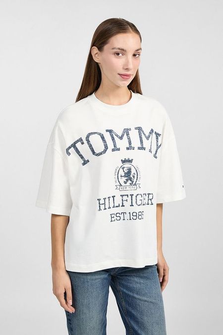 Футболка хлопковая с принтом Tommy Hilfiger