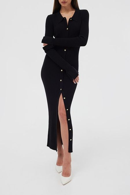 Платье вязаное облегающего кроя Woolook