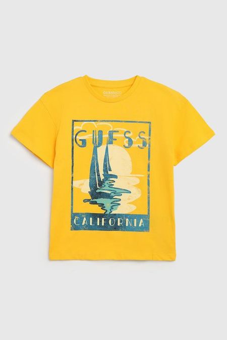 Футболка хлопковая с принтом Guess