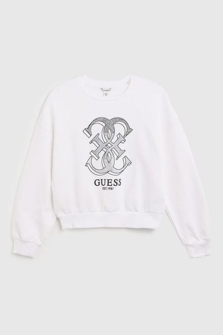 Свитшот хлопковый с принтом Guess