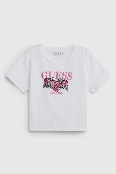 Футболка хлопковая с логотипом Guess