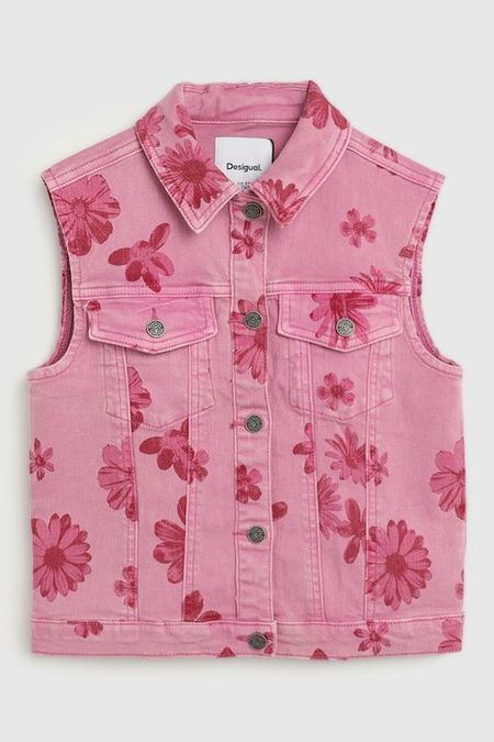 Жилет джинсовый с принтом Desigual