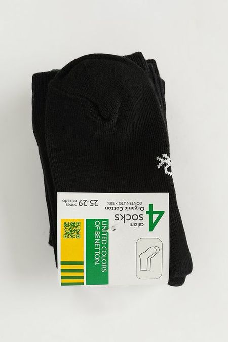 Набор из 4 пар хлопковых носков Benetton Undercolors