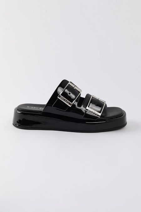 Пантолеты-шлепанцы с пряжками Dkny