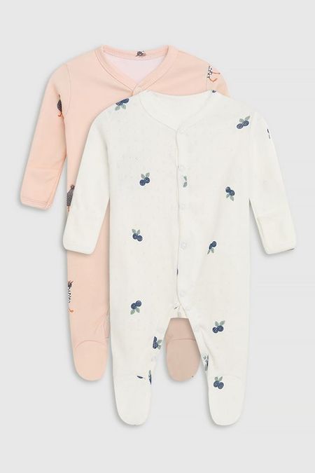 Набор из 2 хлопковых комбинезонов SLEEPandPLAY by Aspaya