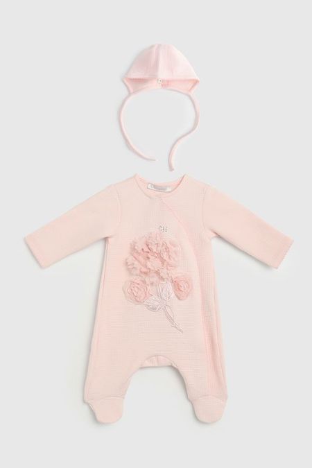 Комплект хлопковый из комбинезона и чепчика Choupette