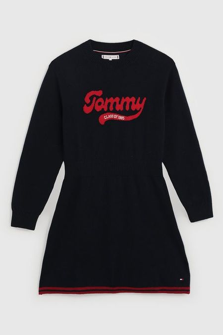 Платье вязаное с эластичным поясом Tommy Hilfiger