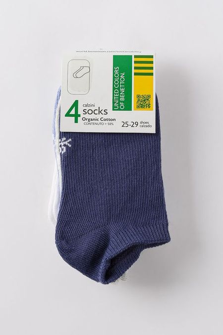 Набор из 4 пар хлопковых носков Benetton Undercolors