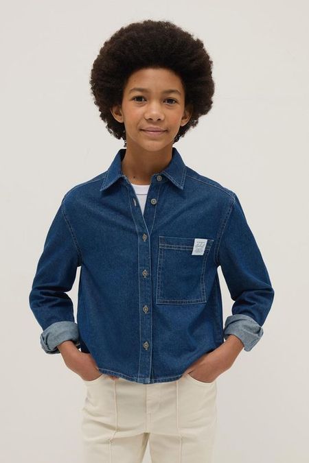 Рубашка джинсовая укороченная Republic of Denim