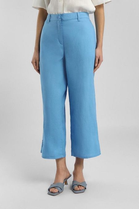 Брюки льняные на кулиске с разрезами на брючинах Gerry Weber