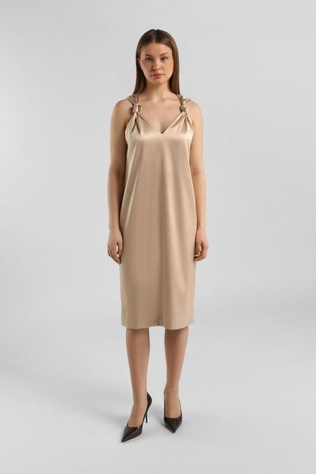 Платье без рукавов с узлами ELEGANZZA