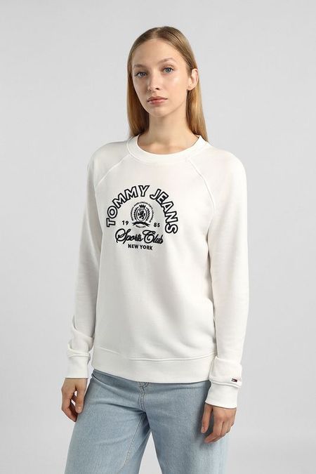 Свитшот хлопковый с принтом Tommy Jeans