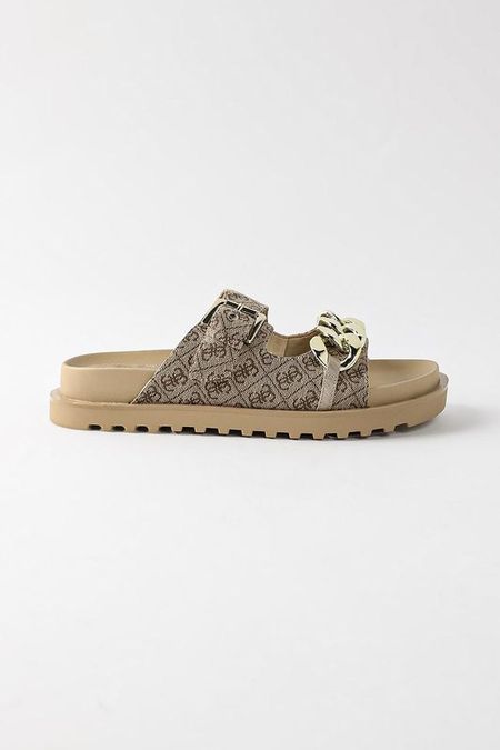 Пантолеты шлепанцы с пряжкой Guess