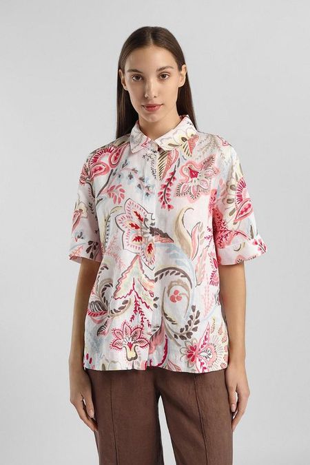 Рубашка льняная с коротким рукавом Gerry Weber