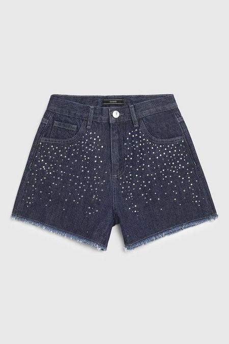 Шорты джинсовые со стразами Guess
