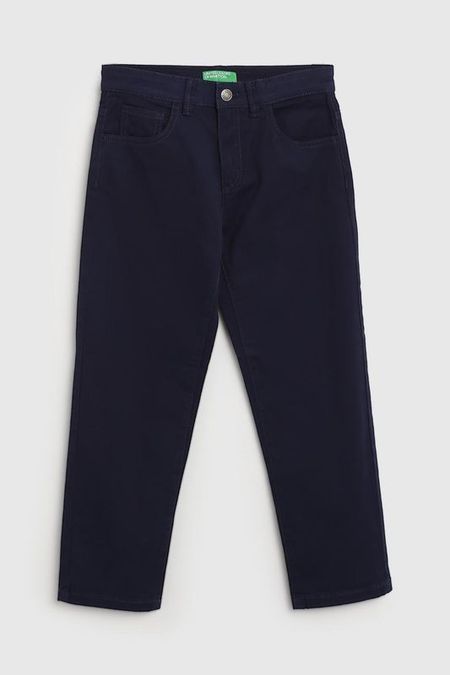 Брюки хлопковые зауженного кроя Benetton
